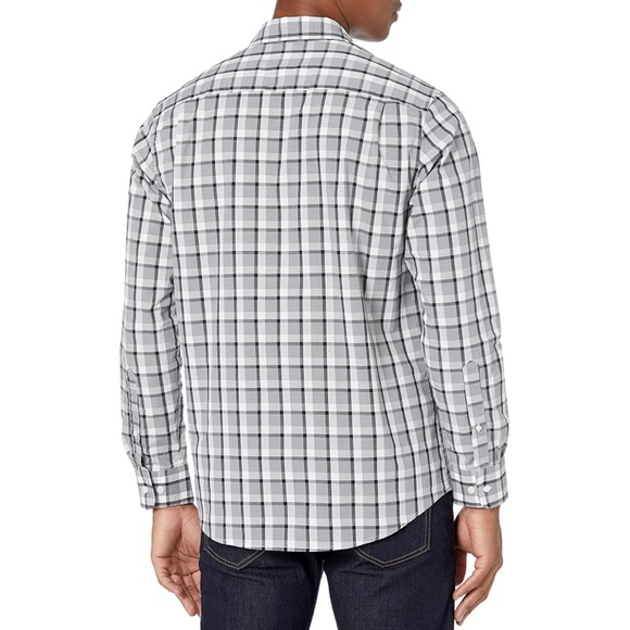 Men’s Long-Sleeve Regular-Fit Button-Down Casual Poplin Shirt - Picture 3 of 5